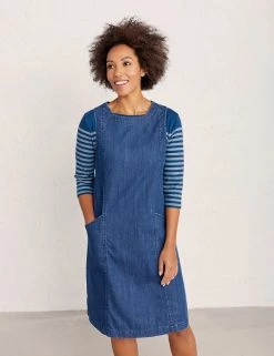 Seasalt Cornwall Dresses Pure Cotton Sleeveless Pinafore Dress