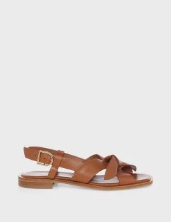 HOBBS Leather Strappy Flat Sandals