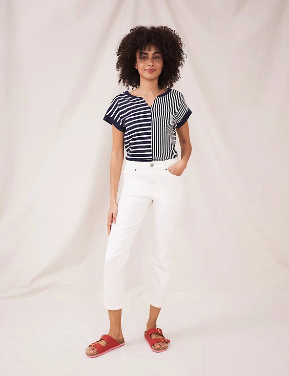 White Stuff Straight Leg Cropped Jeans - Image 19