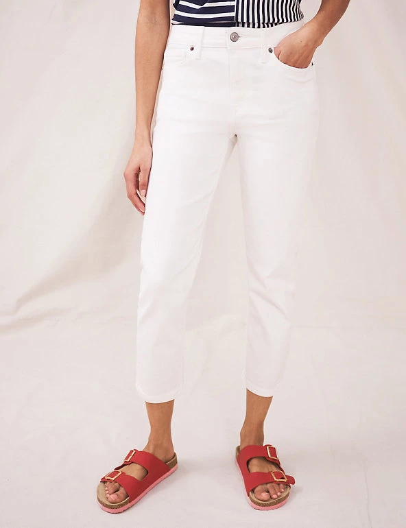 White Stuff Straight Leg Cropped Jeans - Image 21