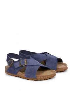 Celtic & Co. Suede Buckle Ankle Strap Sandals