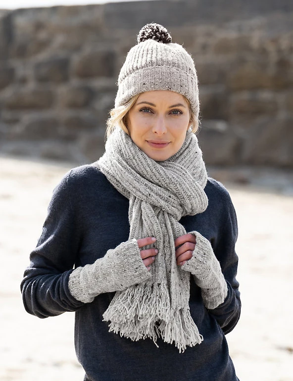 Celtic & Co. Hats Pure Wool Knitted Pom Pom Hat - Image 2