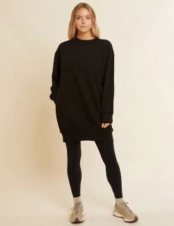 Albaray Dresses Cotton Rich Round Neck Mini Jumper Dress