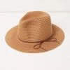 FatFace Hats Straw Fedora Hat