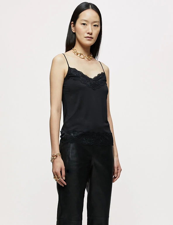 Jigsaw Vests Modal Rich V-Neck Sleeveless Vest Top