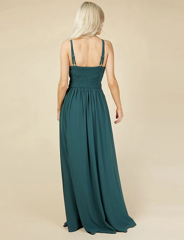 Little Mistress Dresses Lace Round Neck Sleeveless Maxi Dress - Image 5