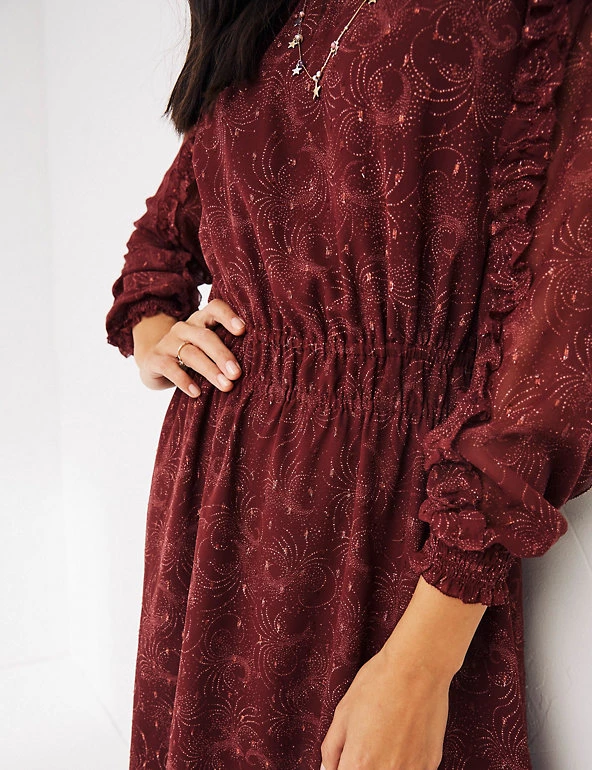 FatFace Dresses Printed Knee Length Shift Dress - Image 3