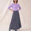 White Stuff Skirts Jersey Floral Midaxi Tiered Skirt