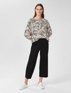 HOBBS Wide Leg Cropped Trousers