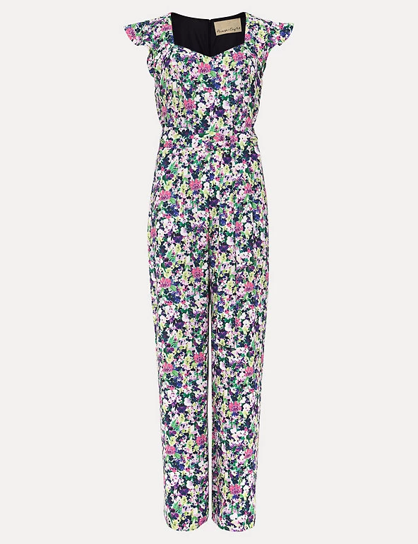 Phase Eight Dresses Floral Sleeveless Waisted Jumpsuit - Image 2