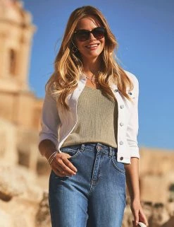 SOSANDAR Coats & Jackets Denim Jacket With Stretch