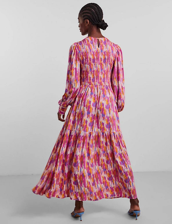 Y.A.S Dresses Printed Midaxi Smock Dress - Image 5