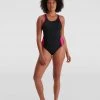 Speedo Swimsuits Boom Logo Splice Muscleback Swimsuit