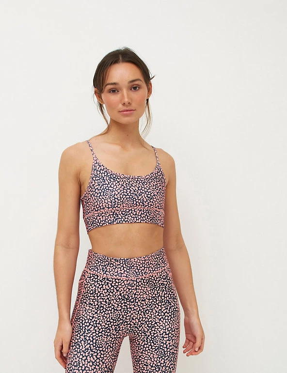 Nobody's Child Tops & T-Shirts Animal Print Non Wired Cropped Top