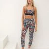 Nobody's Child Leggings & Shorts Floral High Waisted 7/8 Gym Leggings