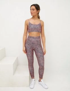 Nobody's Child Leggings & Shorts Printed High Waisted 7/8 Gym Leggings