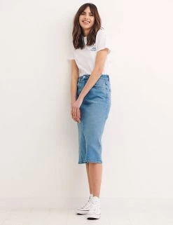 Nobody's Child Skirts Denim Midi Skirt