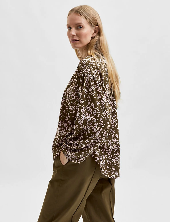 SELECTED FEMME Shirts & Blouses Floral Long Sleeve Blouse - Image 5