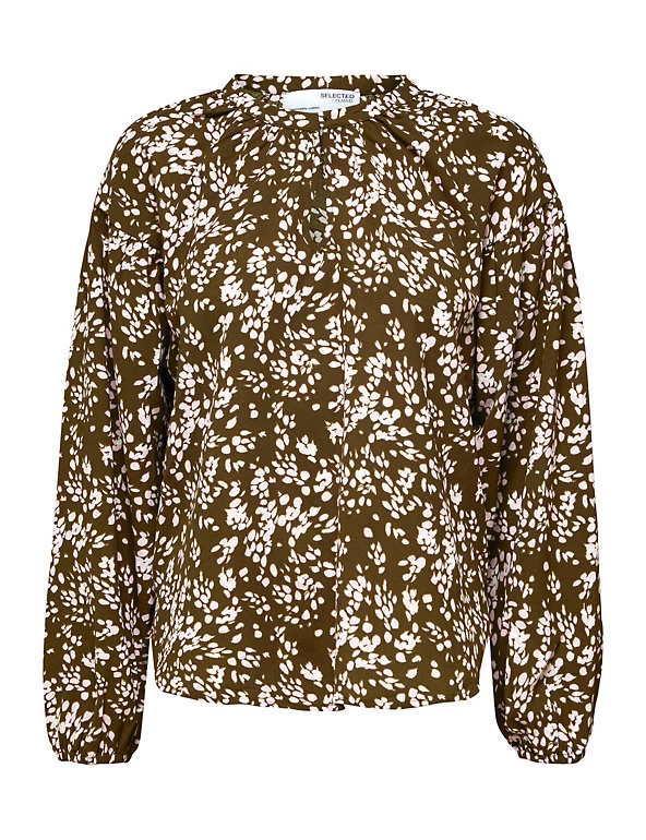 SELECTED FEMME Shirts & Blouses Floral Long Sleeve Blouse - Image 2