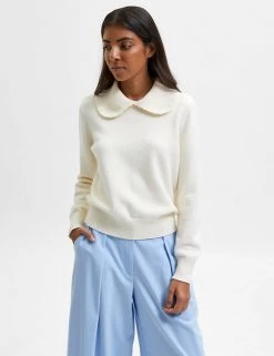 SELECTED FEMME Jumpers Collared V-Neck Jumper