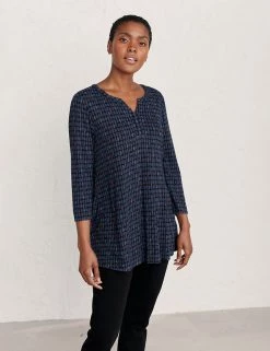 Seasalt Cornwall Tunics Organic Cotton Rich Geometric Tunic