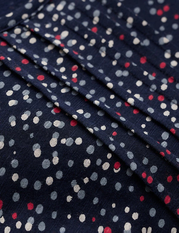 Seasalt Cornwall Tunics Organic Cotton Polka Dot 3/4 Sleeve Tunic - Image 5