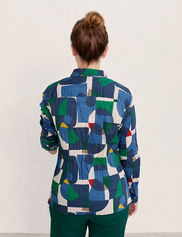 Seasalt Cornwall Shirts & Blouses Organic Cotton Colour Block Shirt - Image 3