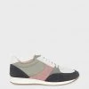 HOBBS Leather Lace Up Colour Block Trainers