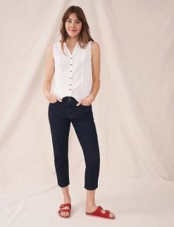 White Stuff Straight Leg Cropped Jeans