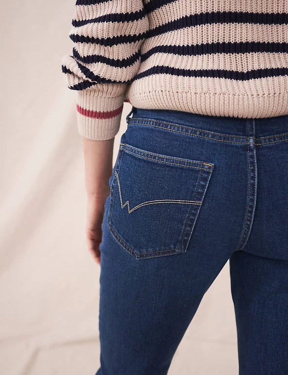 White Stuff Straight Leg Cropped Jeans - Image 15