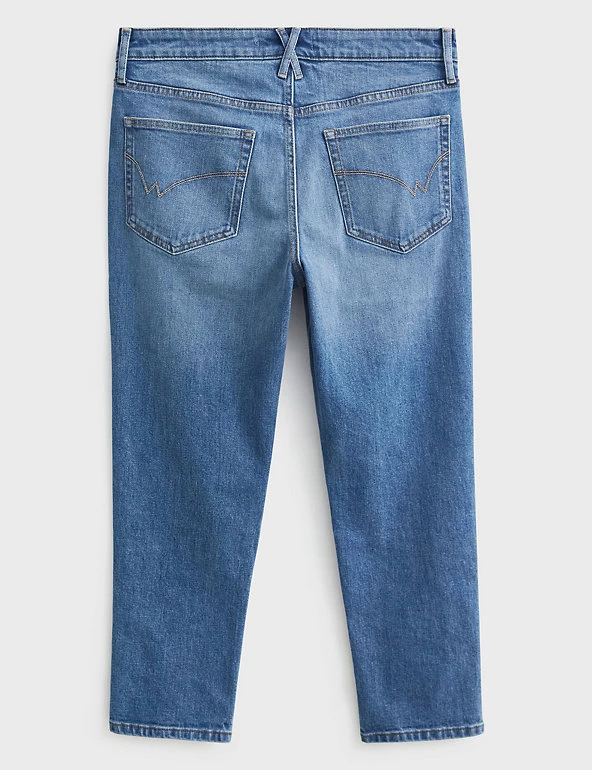 White Stuff Straight Leg Cropped Jeans - Image 12