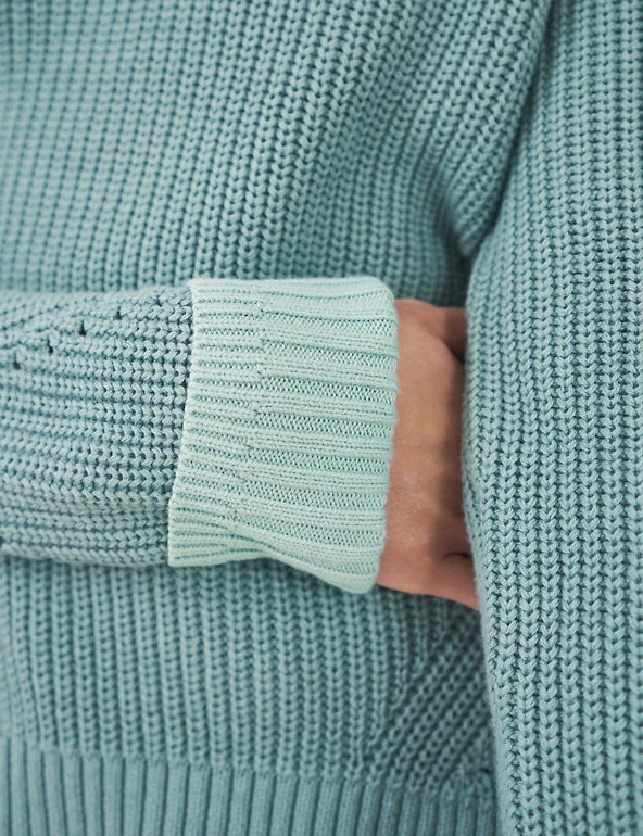 White Stuff Jumpers Pure Organic Cotton Pointelle Jumper - Image 4