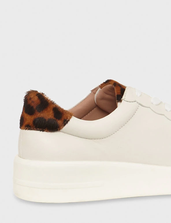 HOBBS Leather Leopard Print Chunky Trainers - Image 6
