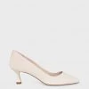 HOBBS Suede Kitten Heel Pointed Toe Court Shoes