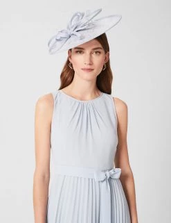 HOBBS Hats Straw Ribbon Detail Disc Fascinator