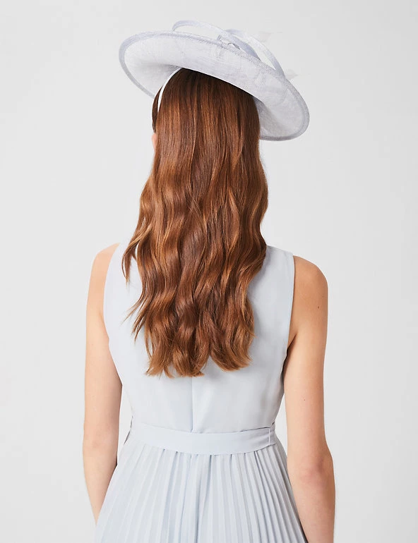 HOBBS Hats Straw Ribbon Detail Disc Fascinator - Image 5