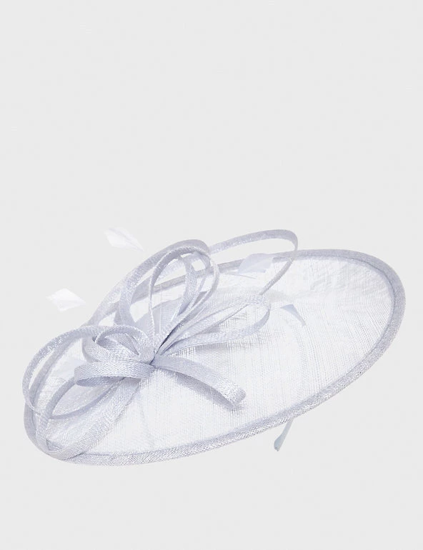HOBBS Hats Straw Ribbon Detail Disc Fascinator - Image 2