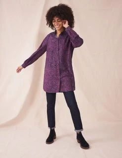 White Stuff Tunics Floral Collared Long Sleeve Tunic