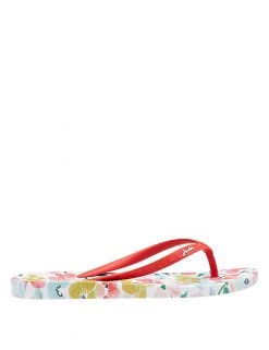Joules Sandals Floral Flat Flip Flops