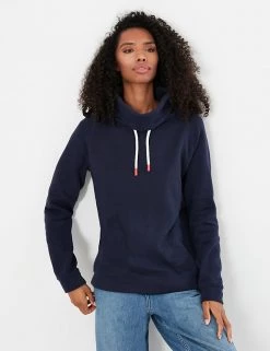 Joules Sweatshirts Cotton Blend Funnel Neck Sweatshirt