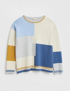 White Stuff Jumpers Pure Cotton Reversible Crew Neck Jumper