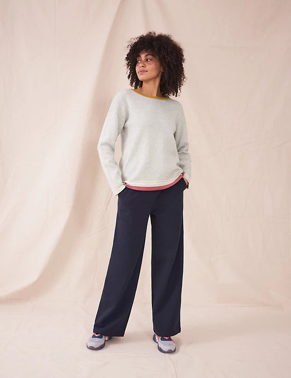 White Stuff Jumpers Cotton Rich Reversible Jumper