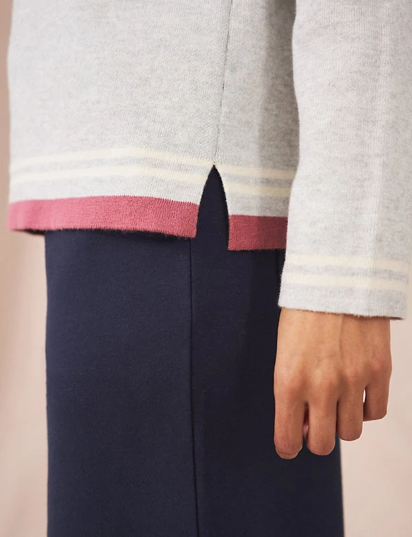 White Stuff Jumpers Cotton Rich Reversible Jumper - Image 3