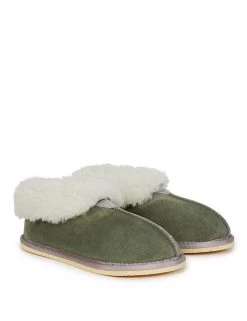 Celtic & Co. Sheepskin Suede Slippers