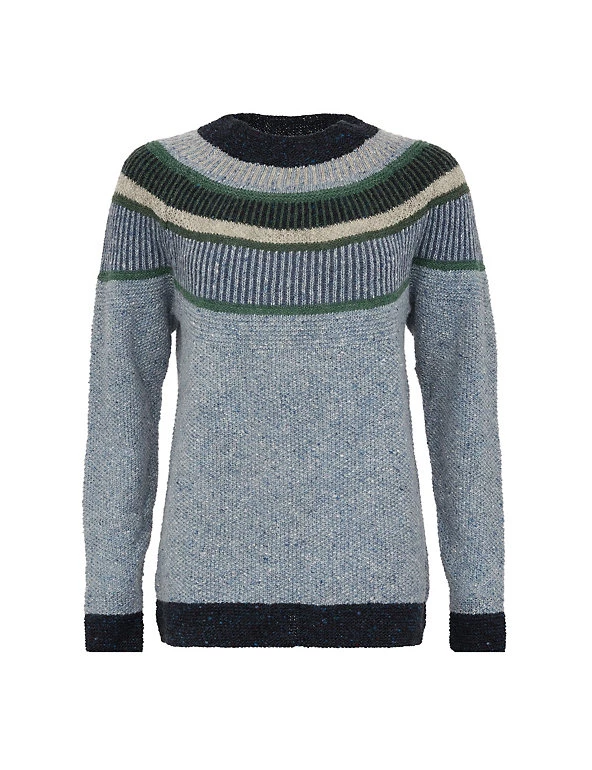 Celtic & Co. Jumpers Pure Wool Striped Crew Neck Jumper - Image 18