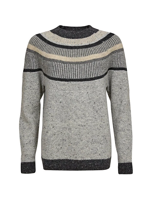 Celtic & Co. Jumpers Pure Wool Striped Crew Neck Jumper - Image 8