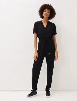 Phase Eight Dresses Tie Detail Short Sleeve Utility Jumpsuit