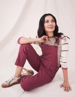 White Stuff Trousers Cotton Rich Dungarees