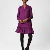 HOBBS Dresses V-Neck Fluted Hem Swing Dress