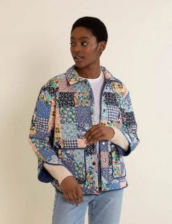 Albaray Coats & Jackets Organic Cotton Patchwork Reversible Jacket